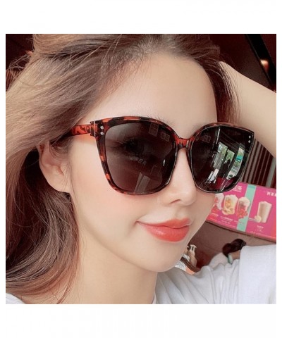 Woman Beach Square Photo Sunglasses Outdoor Large Frame Decorative Sunglasses (Color : F, Size : 1) 1 F $14.64 Designer