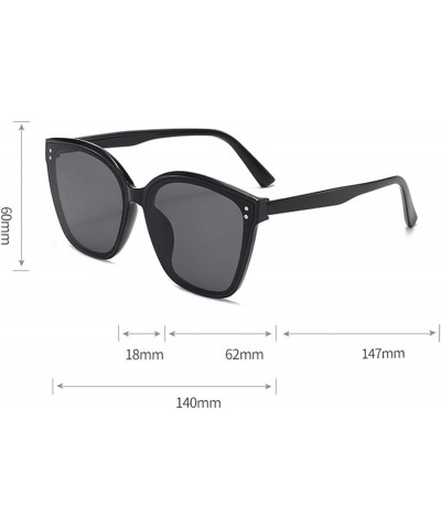 Woman Beach Square Photo Sunglasses Outdoor Large Frame Decorative Sunglasses (Color : F, Size : 1) 1 F $14.64 Designer