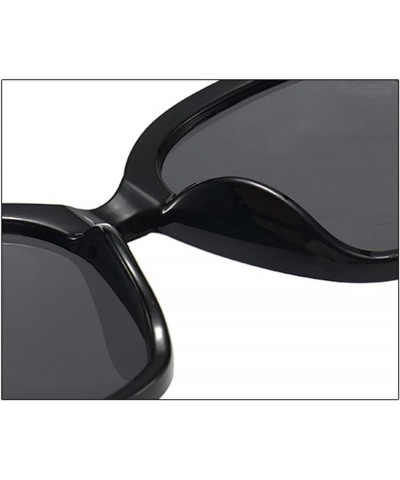 Woman Beach Square Photo Sunglasses Outdoor Large Frame Decorative Sunglasses (Color : F, Size : 1) 1 F $14.64 Designer