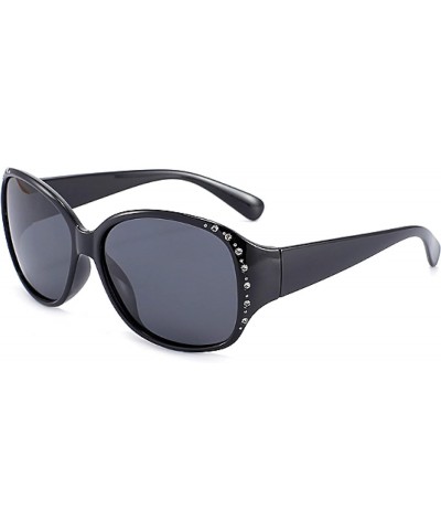 The new retro polarizing sunglasses with diamond trend sunglasses ladies fashion glasses Brightblackboxblackgrayflakes $12.45...