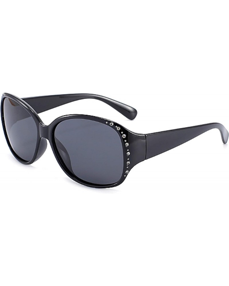 The new retro polarizing sunglasses with diamond trend sunglasses ladies fashion glasses Brightblackboxblackgrayflakes $12.45...