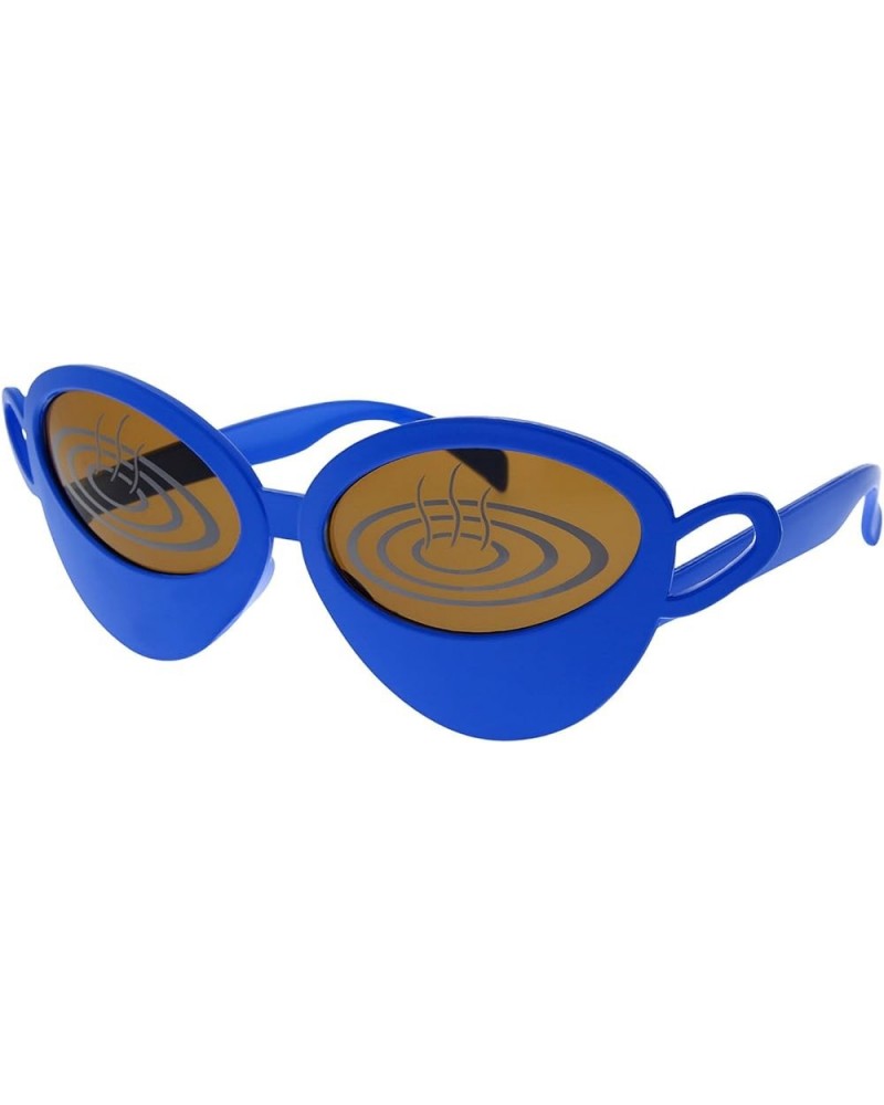 Halloween Costume Sunglasses Glasses Scary Party Men Women Adult Coffee Cup-blue $8.09 Cat Eye