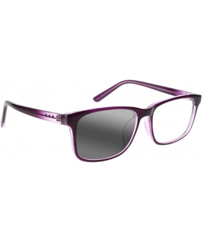 Men Women Rectangle Progressive Transition Photochromic Multifocal Reading Glasses Sun Reader Purple $15.89 Rectangular