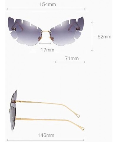 Cat Eye Metal Women's Sunglasses, Party Glasses for Vacation Beach Street Shooting (Color : A, Size : Medium) Medium C $20.27...