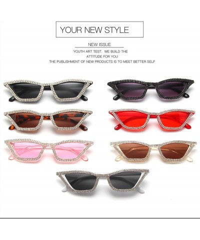 Cat Eye Women Sunglasses Fashion Outdoor Holiday Decorative Sunglasses (Color : E, Size : 1) 1 C $18.74 Designer