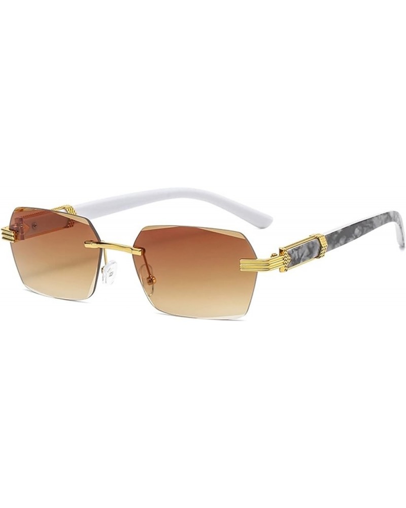 Fashion Square Small Frame Outdoor Vacation Beach Sunglasses Men and Women (Color : A, Size : 1) 1 D $19.14 Designer