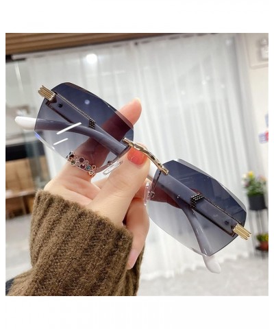 Fashion Square Small Frame Outdoor Vacation Beach Sunglasses Men and Women (Color : A, Size : 1) 1 D $19.14 Designer