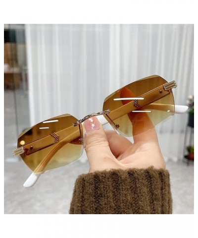 Fashion Square Small Frame Outdoor Vacation Beach Sunglasses Men and Women (Color : A, Size : 1) 1 D $19.14 Designer