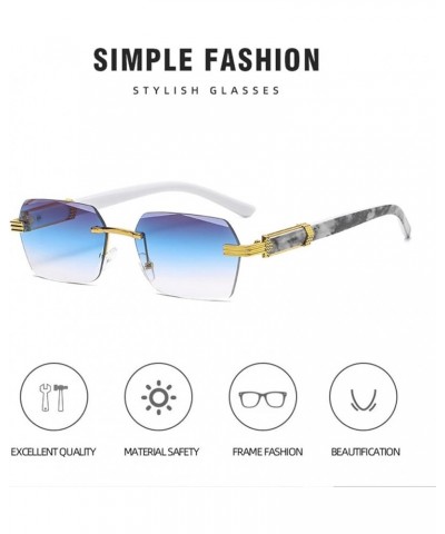 Fashion Square Small Frame Outdoor Vacation Beach Sunglasses Men and Women (Color : A, Size : 1) 1 D $19.14 Designer