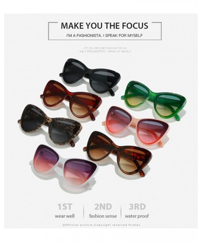 Cat Eye Fashion Hip-hop Men and Women Wear and Decorative Sunglasses (Color : 4, Size : 1) 1 6 $14.15 Designer