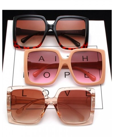 Fashion Large Frame Square Retro Men And Women Outdoor vacation Decorative Sunglasses C $12.31 Designer