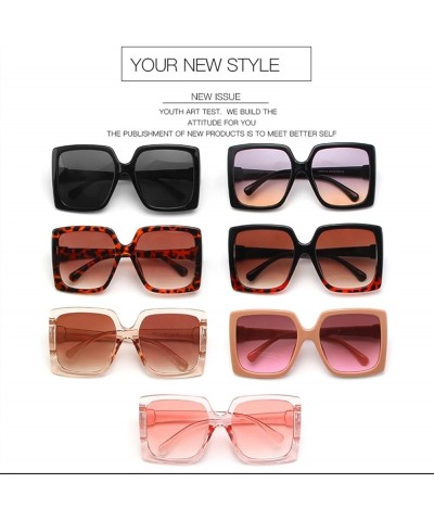 Fashion Large Frame Square Retro Men And Women Outdoor vacation Decorative Sunglasses C $12.31 Designer