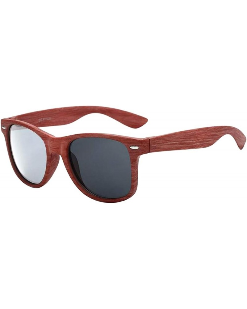 Bifocal Wooden Square Nerd Rivets Reading Glasses Photochromic Sun Reader Red $15.31 Rectangular