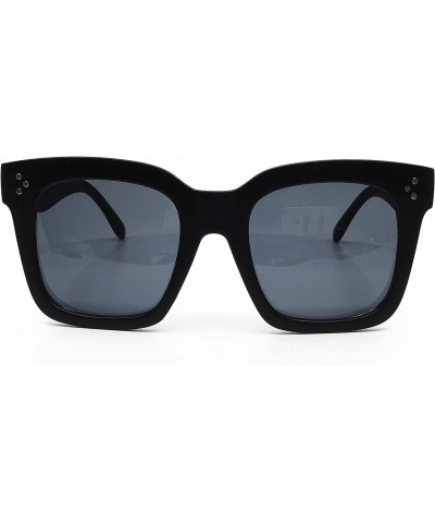 RAKOSTA c-7222 Premium Oversized XL Women Men Fashion Style square Sunglasses (MATTE BLACK GLASS, XL) $12.64 Oversized