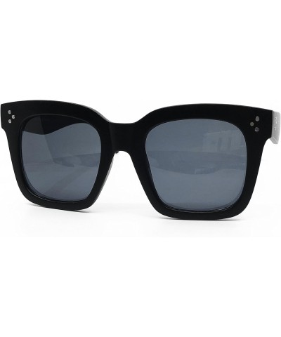 RAKOSTA c-7222 Premium Oversized XL Women Men Fashion Style square Sunglasses (MATTE BLACK GLASS, XL) $12.64 Oversized