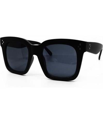 RAKOSTA c-7222 Premium Oversized XL Women Men Fashion Style square Sunglasses (MATTE BLACK GLASS, XL) $12.64 Oversized