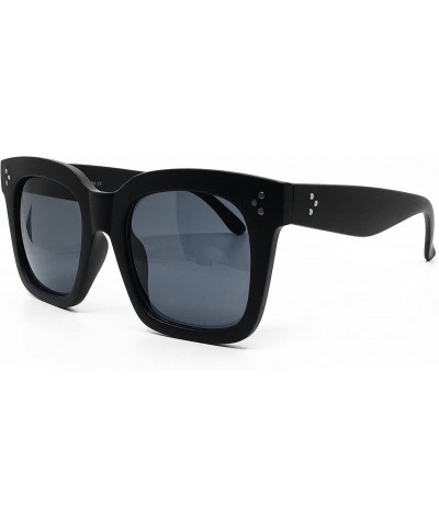 RAKOSTA c-7222 Premium Oversized XL Women Men Fashion Style square Sunglasses (MATTE BLACK GLASS, XL) $12.64 Oversized