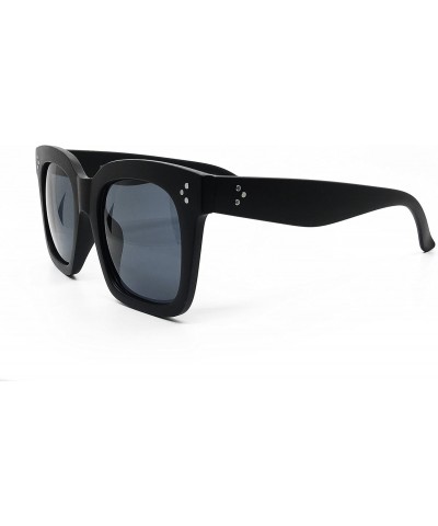 RAKOSTA c-7222 Premium Oversized XL Women Men Fashion Style square Sunglasses (MATTE BLACK GLASS, XL) $12.64 Oversized