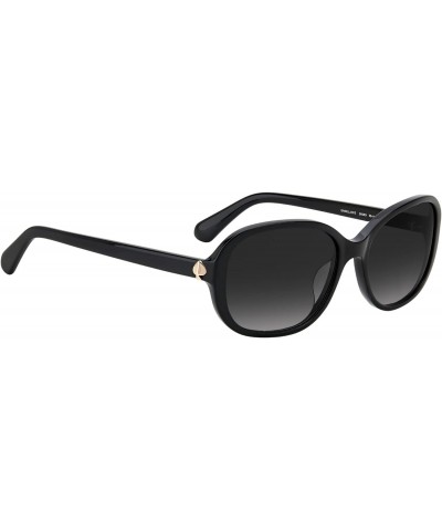 Izabella/G/S Womens Sunglasses Black Gold/Grey Shaded One Size $31.21 Oval