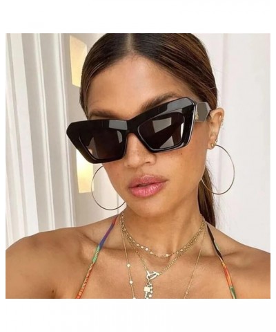 Cat Eye Wide Leg Sunglasses for Men and Women Fashion Retro Decorative Sunglasses (Color : A, Size : 1) 1A $14.88 Designer