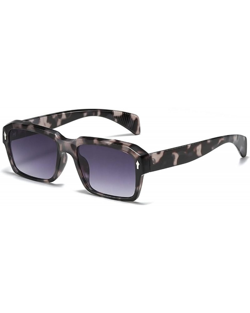 Square Frame Fashion Sunglasses Men and Women Outdoor Vacation Decorative Sunglasses (Color : 7, Size : 1) 1 6 $12.44 Designer