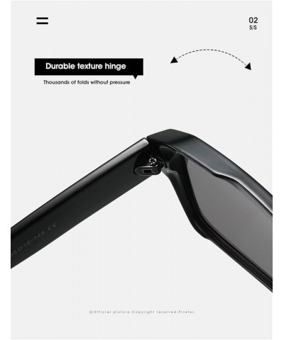 Square Frame Fashion Sunglasses Men and Women Outdoor Vacation Decorative Sunglasses (Color : 7, Size : 1) 1 6 $12.44 Designer