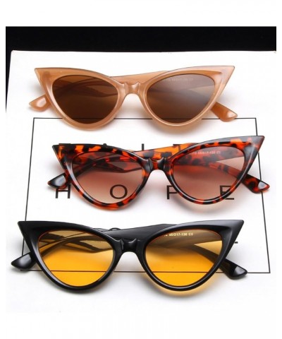 Cat Eye Retro Outdoor Vacation Outdoor vacation Sunglasses For Men And Women E $16.76 Designer