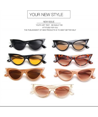 Cat Eye Retro Outdoor Vacation Outdoor vacation Sunglasses For Men And Women E $16.76 Designer