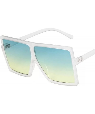 Retro Big Frame Street Shooting Square Metal Sunglasses for Men and Women (Color : I, Size : 1) 1 K $15.53 Designer