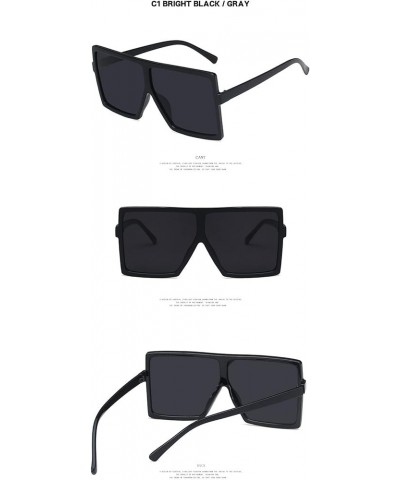 Retro Big Frame Street Shooting Square Metal Sunglasses for Men and Women (Color : I, Size : 1) 1 K $15.53 Designer