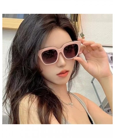 Fashion Square Sunglasses Large Frame Outdoor Holiday Women Sunglasses Sunglasses Men Trendy (Color : Navy, Size : One Size) ...