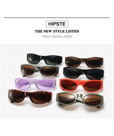 Small Frame Personality Hip-hop Sunglasses Men and Women Retro Oval Sunglasses Sunglasses (Color : 2, Size : One Size) One Si...