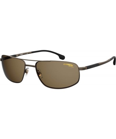 Men's 8036/S Rectangular Sunglasses Brown/Polarized Bronze $46.16 Rectangular