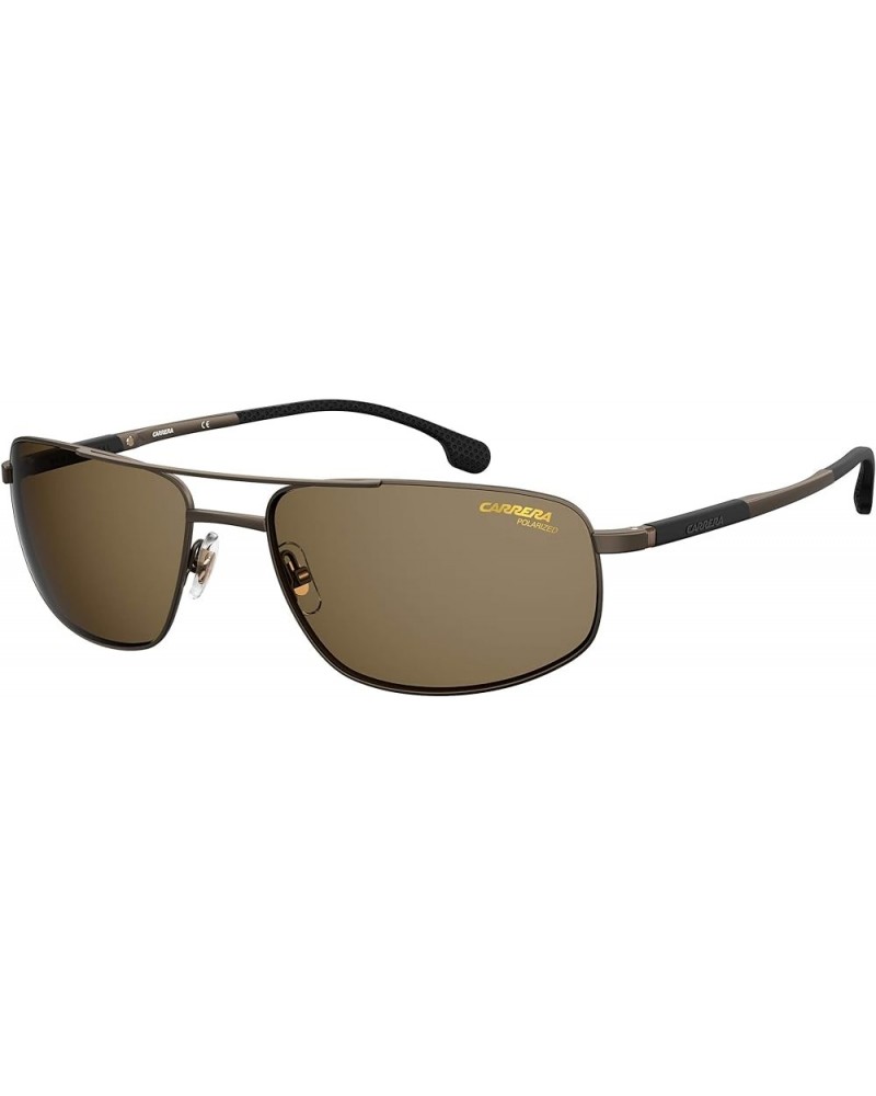 Men's 8036/S Rectangular Sunglasses Brown/Polarized Bronze $46.16 Rectangular