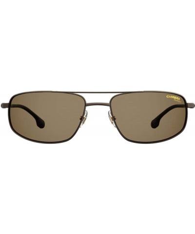 Men's 8036/S Rectangular Sunglasses Brown/Polarized Bronze $46.16 Rectangular