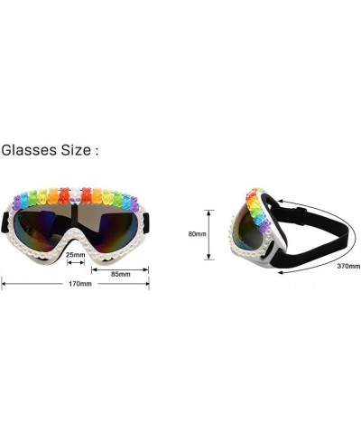 Fashion Oversized shield shape Diamond Sunglasses Women Men punk Cycling Outdoor Sport Ski Goggles sunglasses Pink $11.35 Shield