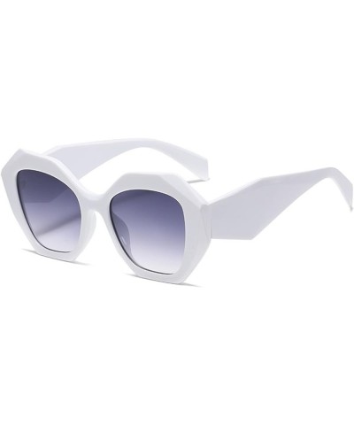 Men and Women Large Frame Fashion Sunglasses Outdoor Sun Shade Beach (Color : E, Size : Medium) Medium F $19.57 Designer