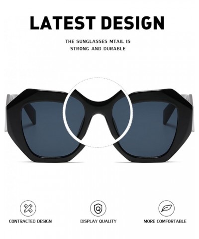 Men and Women Large Frame Fashion Sunglasses Outdoor Sun Shade Beach (Color : E, Size : Medium) Medium F $19.57 Designer