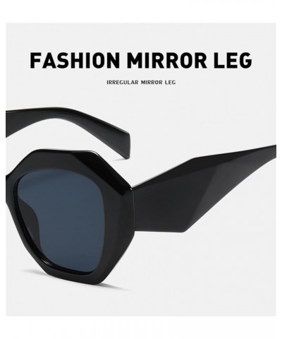 Men and Women Large Frame Fashion Sunglasses Outdoor Sun Shade Beach (Color : E, Size : Medium) Medium F $19.57 Designer