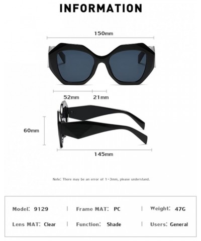 Men and Women Large Frame Fashion Sunglasses Outdoor Sun Shade Beach (Color : E, Size : Medium) Medium F $19.57 Designer