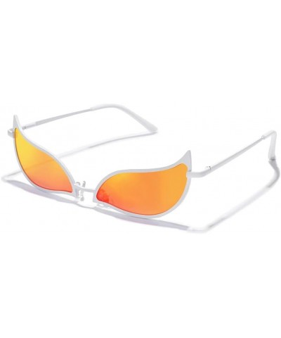 Doflamingo Glasses Doflamingo Sunglasses Anime Don Flamingo Costumes for Men Women Joker Cosplay Accessories A01 White Metal ...