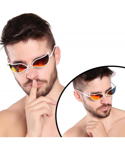 Doflamingo Glasses Doflamingo Sunglasses Anime Don Flamingo Costumes for Men Women Joker Cosplay Accessories A01 White Metal ...