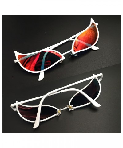 Doflamingo Glasses Doflamingo Sunglasses Anime Don Flamingo Costumes for Men Women Joker Cosplay Accessories A01 White Metal ...