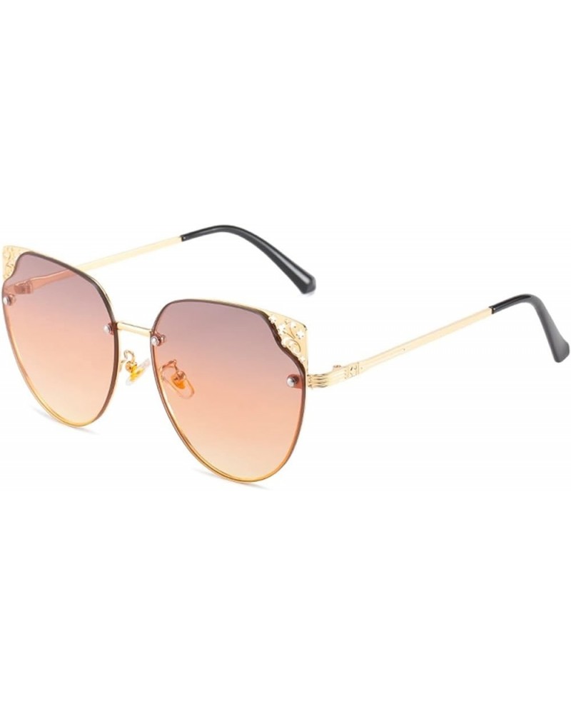 Women's Street Shades Shading Sunglasses Outdoor Vacation Beach Glasses (Color : D, Size : Medium) Medium E $20.87 Designer