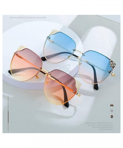 Women's Street Shades Shading Sunglasses Outdoor Vacation Beach Glasses (Color : D, Size : Medium) Medium E $20.87 Designer