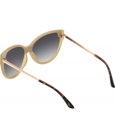 J6116 Celebrity Women's Cat Eye Shield Sunglasses with 100% Uv Protection. Glam Gifts for Her, 145 Mm Cream & Tortoise $15.40...