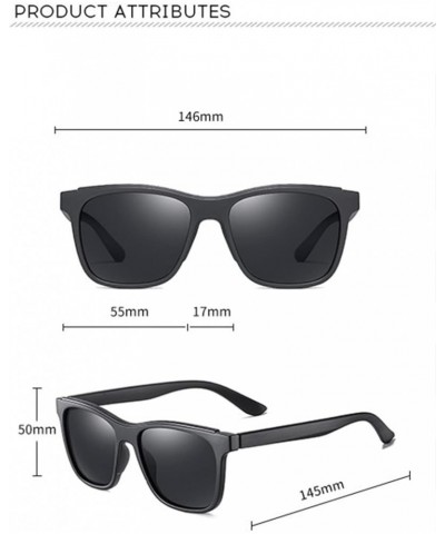 Polarized Retro Outdoor Driving Sunglasses Sunglasses Womens (Color : Grey, Size : Medium) Medium Gray $16.02 Designer