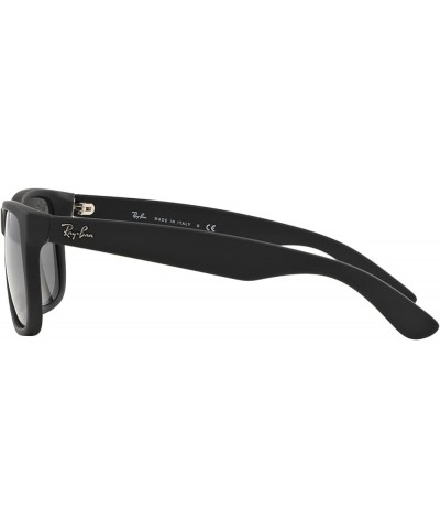 RB4165 Justin Sunglasses + Vision Group Accessories Bundle Rubber Black/Grey Mirror Silver (622/6g) $72.40 Square