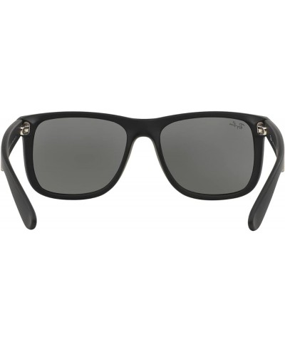 RB4165 Justin Sunglasses + Vision Group Accessories Bundle Rubber Black/Grey Mirror Silver (622/6g) $72.40 Square