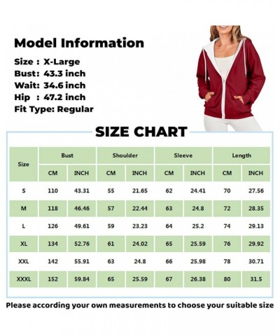 Womens Hoodies Zip Up Drawstring Sweatshirts Long Sleeve Oversized Y2k Clothes Casual Loose Jackets with Pockets 4-cyan $11.2...